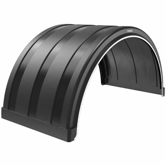 53.74 Inch Black Poly Super Single Full Radius Fender