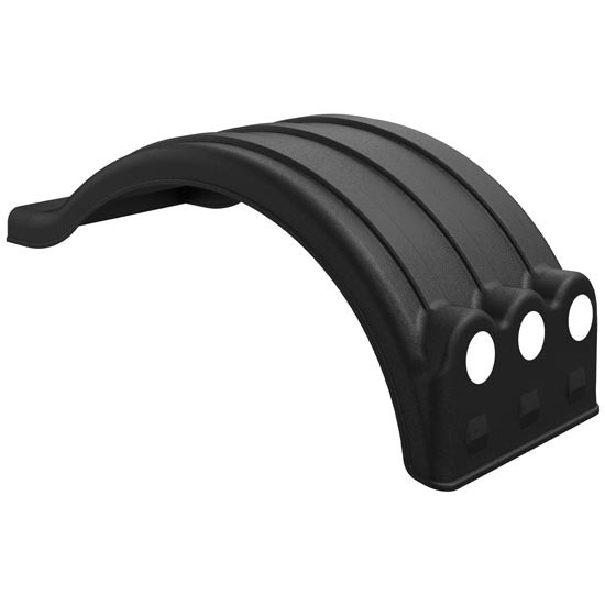 Minimizer 1354 Double Hump Poly Fender W/ Light Box - Rear Piece