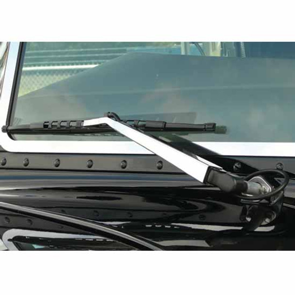 Stainless Steel Windshield Wiper Arm Covers For Peterbilt 379 & 389 Stainless Steel Windshield Wiper Arm Covers For Peterbilt 379 & 389