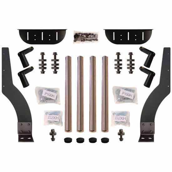 Minimizer MI4020, MIN9020, MINTR4020 Silver Mirror Finish Bolt-On Full Fender Mounting Brackets