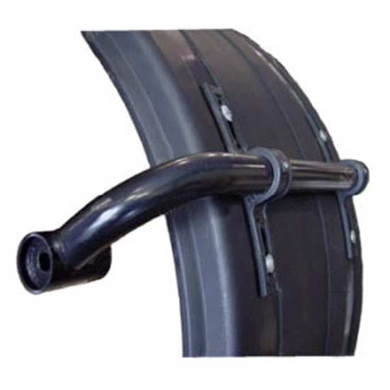 Black Steel Curved Fender Bracket For Poly Fenders