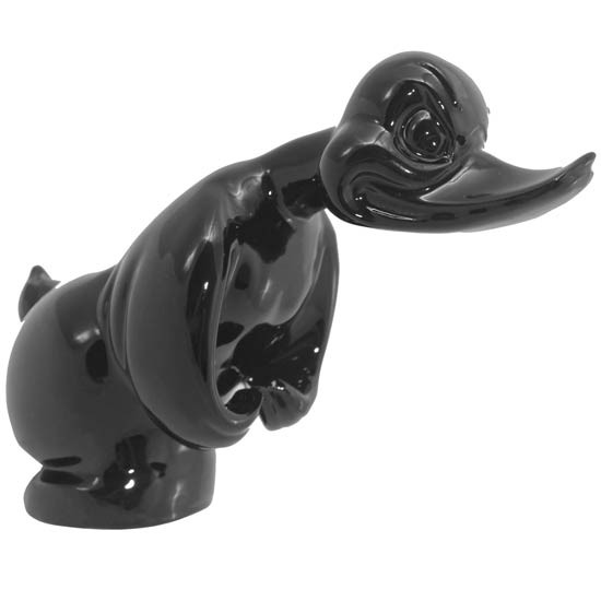 Black Angry Convoy Duck Death Proof Hood Ornament W/ Cigar