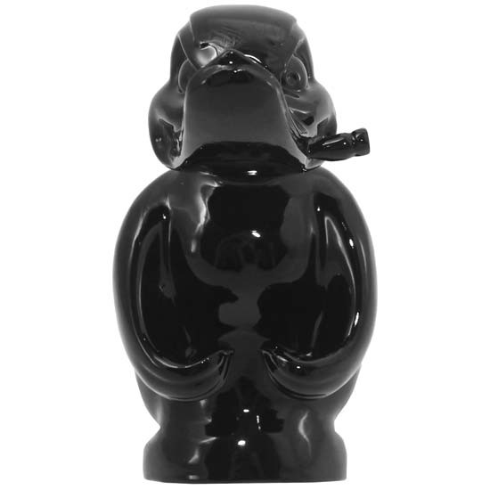 Black Angry Convoy Duck Death Proof Hood Ornament W/ Cigar
