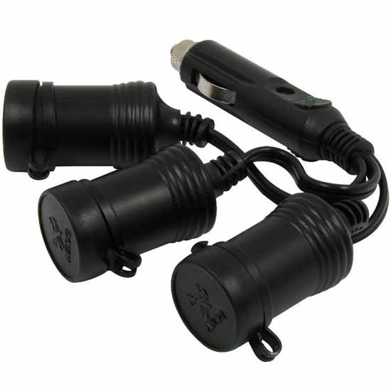 Bracketron 12V 3 Outlet Platium Series Cigarette Lighter Adapter
