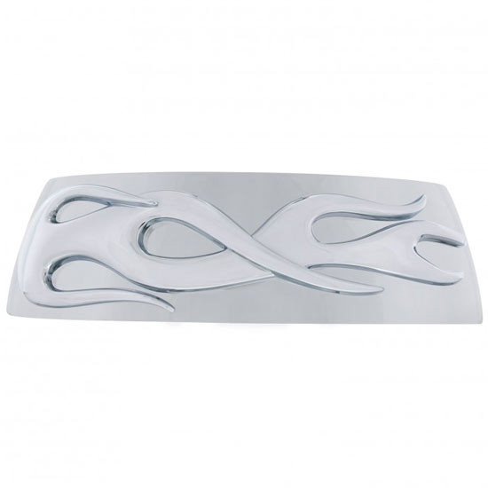 Chrome Flame Steering Wheel Horn Button Bezel