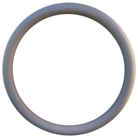 18 Inch Gray Vinyl Half Wrap Steering Wheel Cover