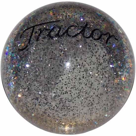 2.125 Inch Clear Glitter Engraved Tractor Brake Knob- Threaded