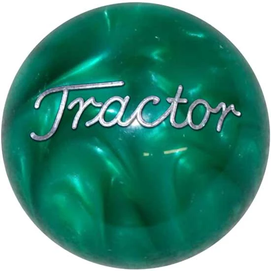 2.125 Inch Pearl Green Engraved Tractor Brake Knob For Threaded Dash Air Brake Valve