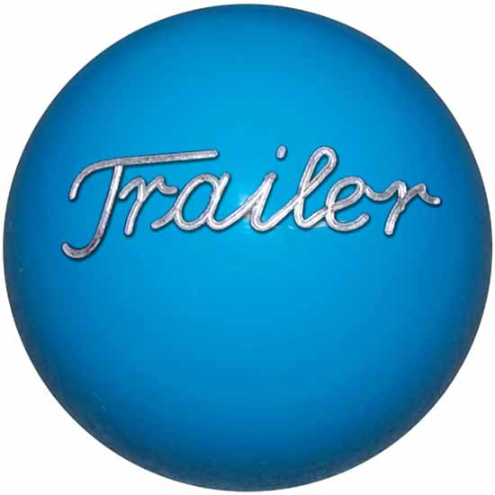 2.125 Inch Grabber Blue Engraved Trailer Brake Knob- Threaded