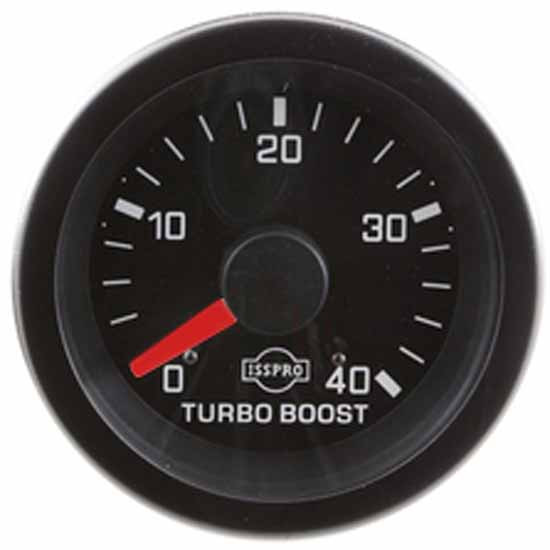 2-1/16 Inch Mechanical Boost Gauge 0-40 PSI W/ Black Bezel, Black Face, Red Pointer, White Back Light