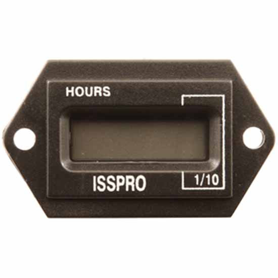 Isspro 2-1/16 Inch Mini Rectangular Hourmeter 12-48 VDC W/ LCD