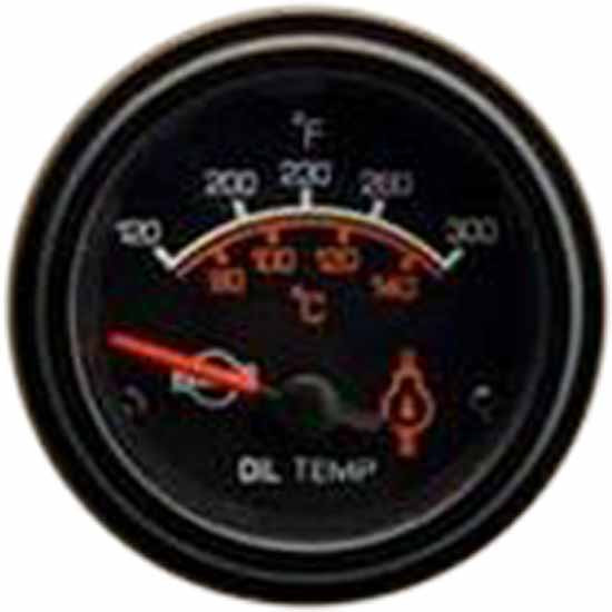 Isspro Electric Water Temperature Gauge 120-300F W/ Black Bezel