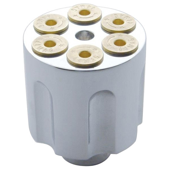 Chrome Gun Barrel Air Valve Knob - Screw Type