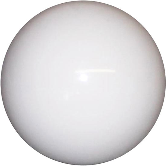 Shiftopperz Round Brake Knob W/O Logo - Solid White