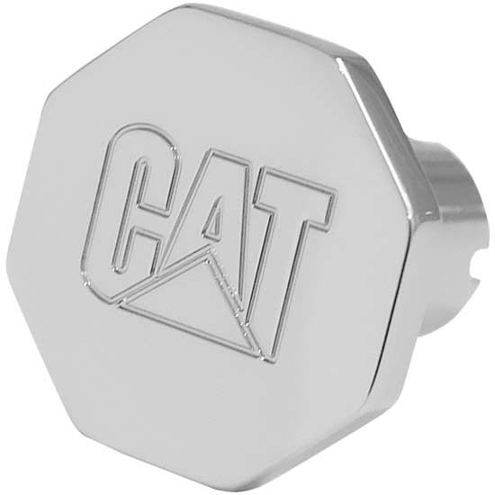 Engraved Octagon Air Brake Knob With Caterpillar Logo