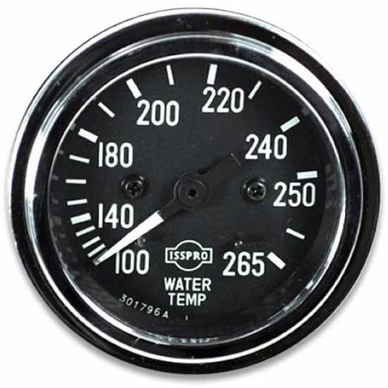 Isspro 2 1/16 Inch Mechanical Water Temp Gauge 100-265 F, Backlit