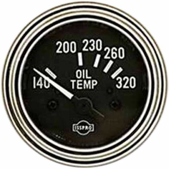 Isspro 2 Inch Chrome Electric Oil Temperature Gauge 140-320 Degree