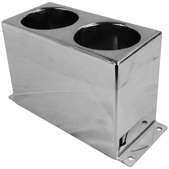 Twelve Gauge Customs Stainless Steel Dual Cup Holder