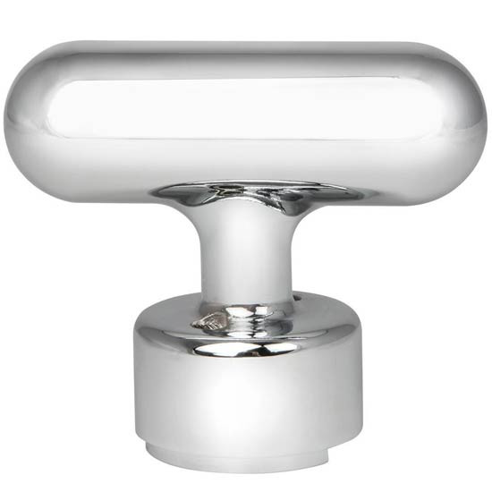 Chrome T-Shaped Gearshift Knob With Top Adapter For 13/15/18 Speed Eaton-Fuller