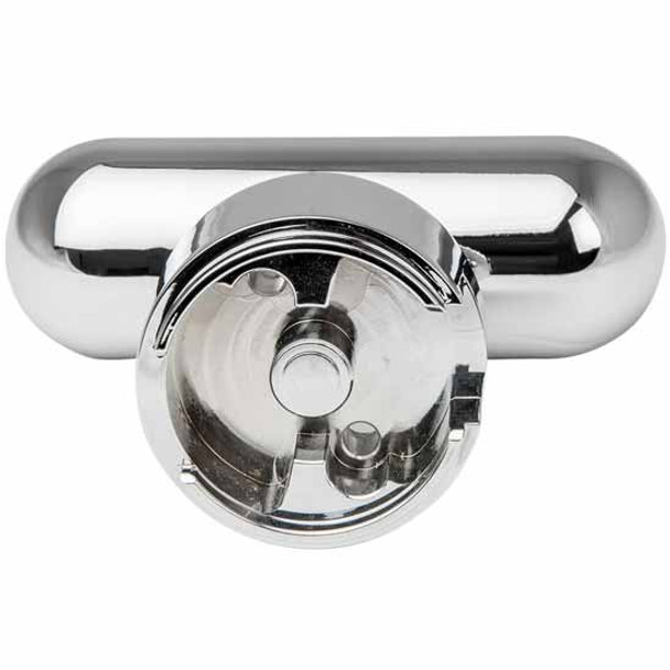 Chrome Straight Grip With Lines Gearshift Knob With Top Adapter For 13/15/18 Speed Eaton-Fuller
