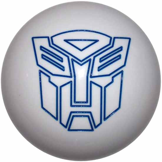 2.125 Inch Autobot White Brake Knob For Threaded Dash Air Brake Valve