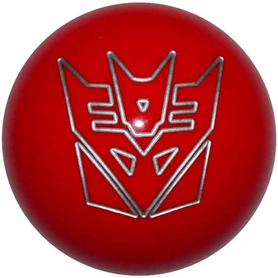 2.125 Inch Red Decepticon Brake Knob For Threaded Dash Air Brake Valve