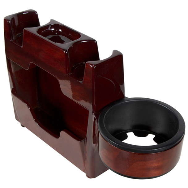 Peterbilt Style Wood Center Console With Cup Holders & Organizer