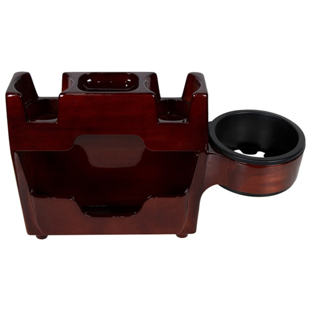Peterbilt Style Wood Center Console With Cup Holders & Organizer