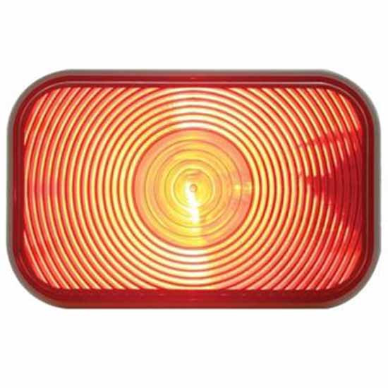 Rectangular Stop, Turn & Tail Light - Red Lens