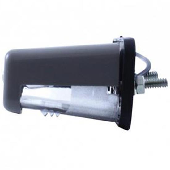 Gray Rectangular License Light