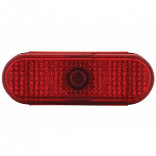 Oval Crystal Stop, Turn & Tail Light - Red Lens