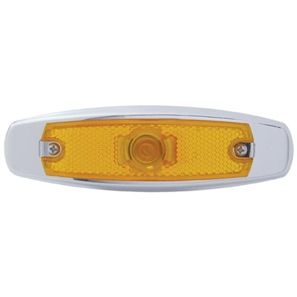 Rectangular Clearance & Marker Light  - Amber LED / Amber Lens For Peterbilt