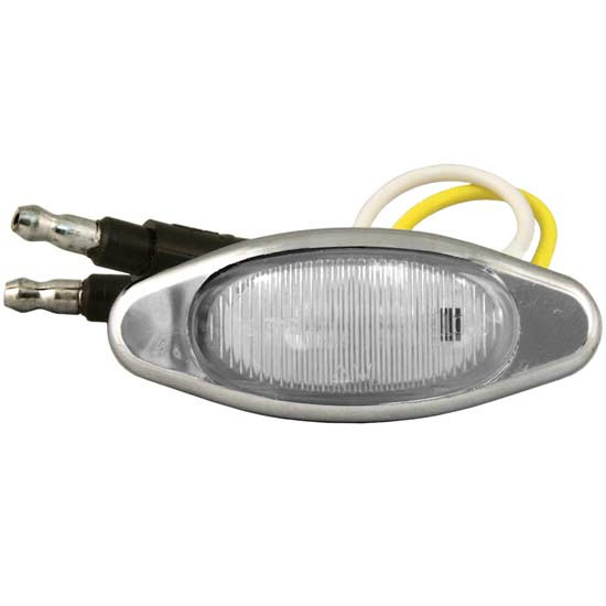 2 Diode Amber/Clear Mini LED Light W/ Male Bullet Plug