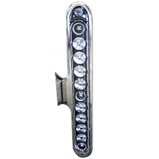 Slimline Dual Function Front Bumper Replacement Light - Amber LED / Clear Lens