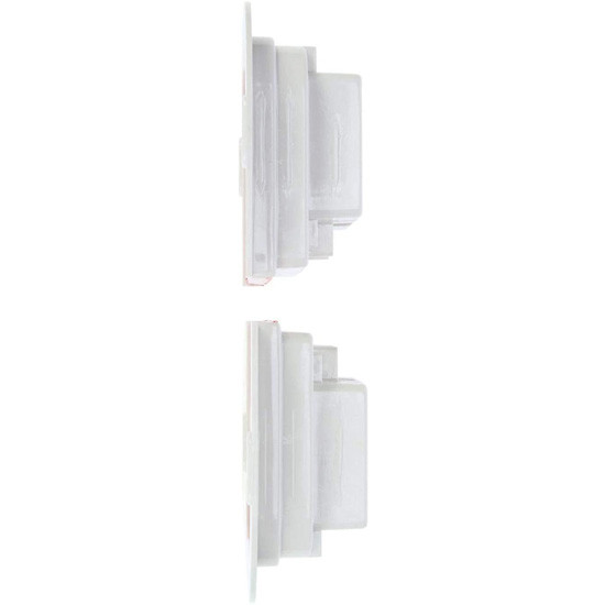 41 Series Incandescent Red Stop/Turn/Tail Light W/ White Flange Mount