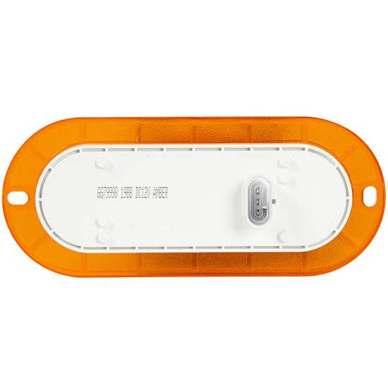 その他 amber Amber LED Amber Lens Oval Flange Mount Side Marker, Turn Signal