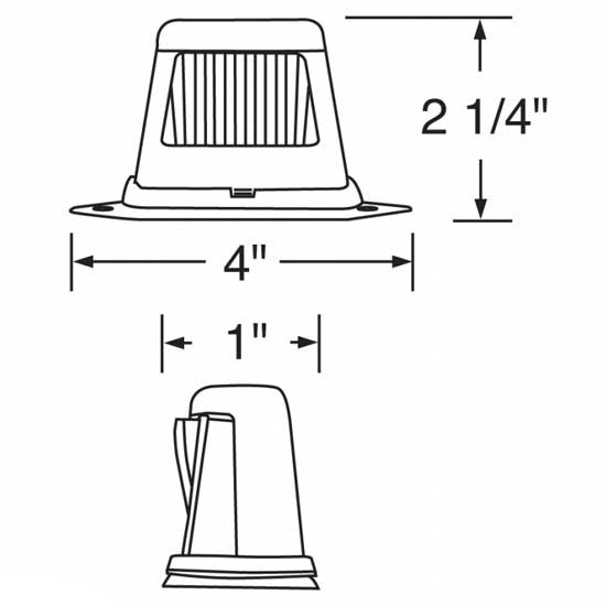 2 LED Auxiliary License Plate Light