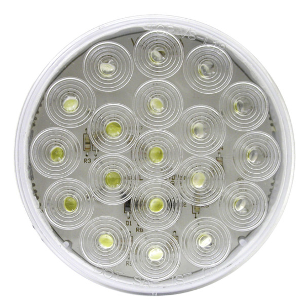 4 Inch Round Clear Lens LED Backup Light 19 Diodes