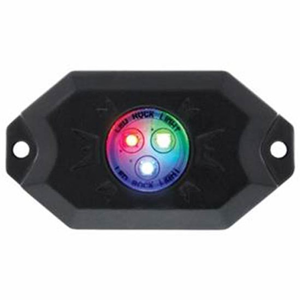 Bluetooth RGB Multi-Color 500 Lumen LED Rock Light - 4 Piece