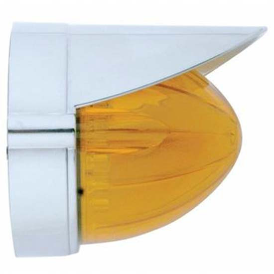 19 LED Watermelon Flush Mount Kit W/Visor - Amber LED/ Amber Lens