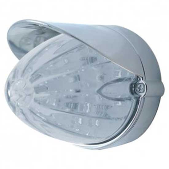 19 LED Watermelon Grakon 1000 Flush Mount Kit W/ Visor - Amber LED/ Clear Lens