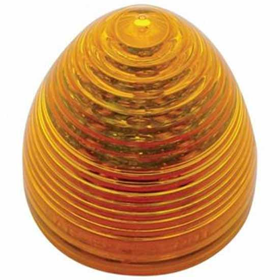 13 LED 2-1/2 Inch Beehive Clearance/Marker Light - Amber LED/ Amber Lens