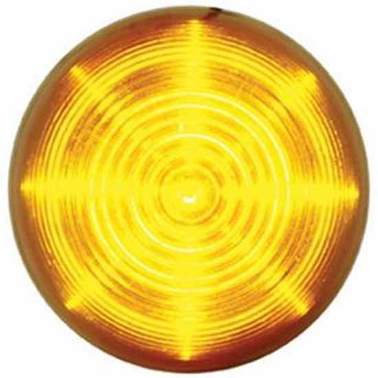 13 LED 2-1/2 Inch Beehive Clearance/Marker Light - Amber LED/ Amber Lens