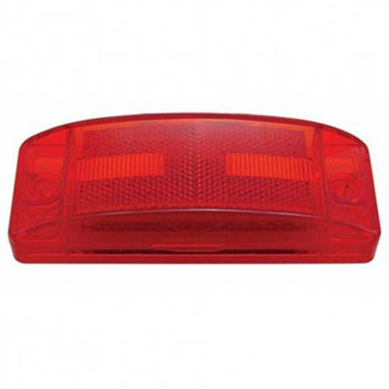 16 LED Rectangular Clearance/Marker Light W/ Reflex Lens - Red LED/ Red Lens