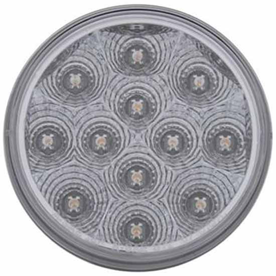 12 LED 4 Inch Reflector Aux. Utility Rnd Light - White LED / Clear Lens