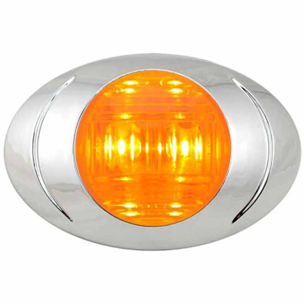 Amber P3 LED Bullet Pigtail Light Amber Lens Amber P3 LED Bullet Pigtail Light Amber Lens
