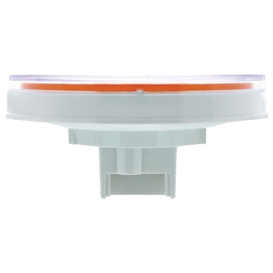 4 Inch Round 18 Diode GLO Amber LED Light Amber Lens