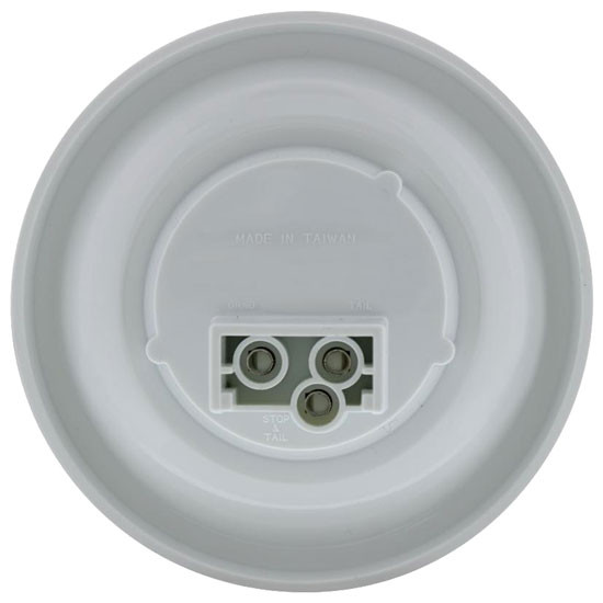 4 Inch Round 18 Diode GLO Amber LED Light Amber Lens