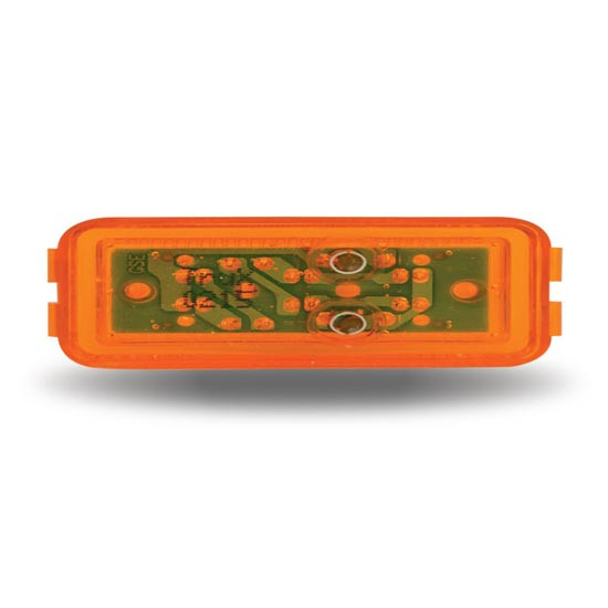 1 X 4 Inch 12 Diode Amber LED Marker Light Amber
