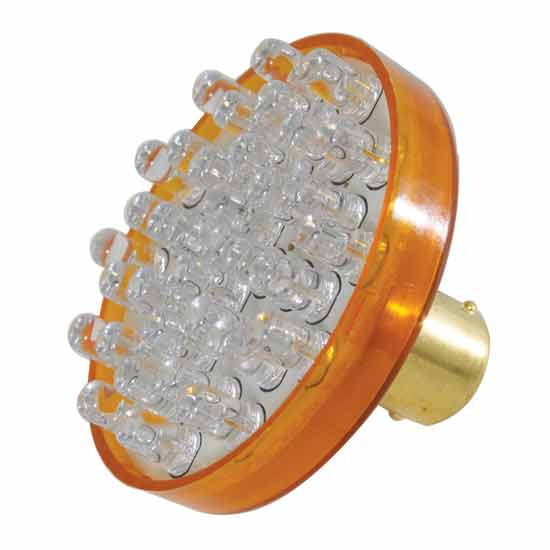 36 Diode Amber Single Directional LED Bulb Clear Lens